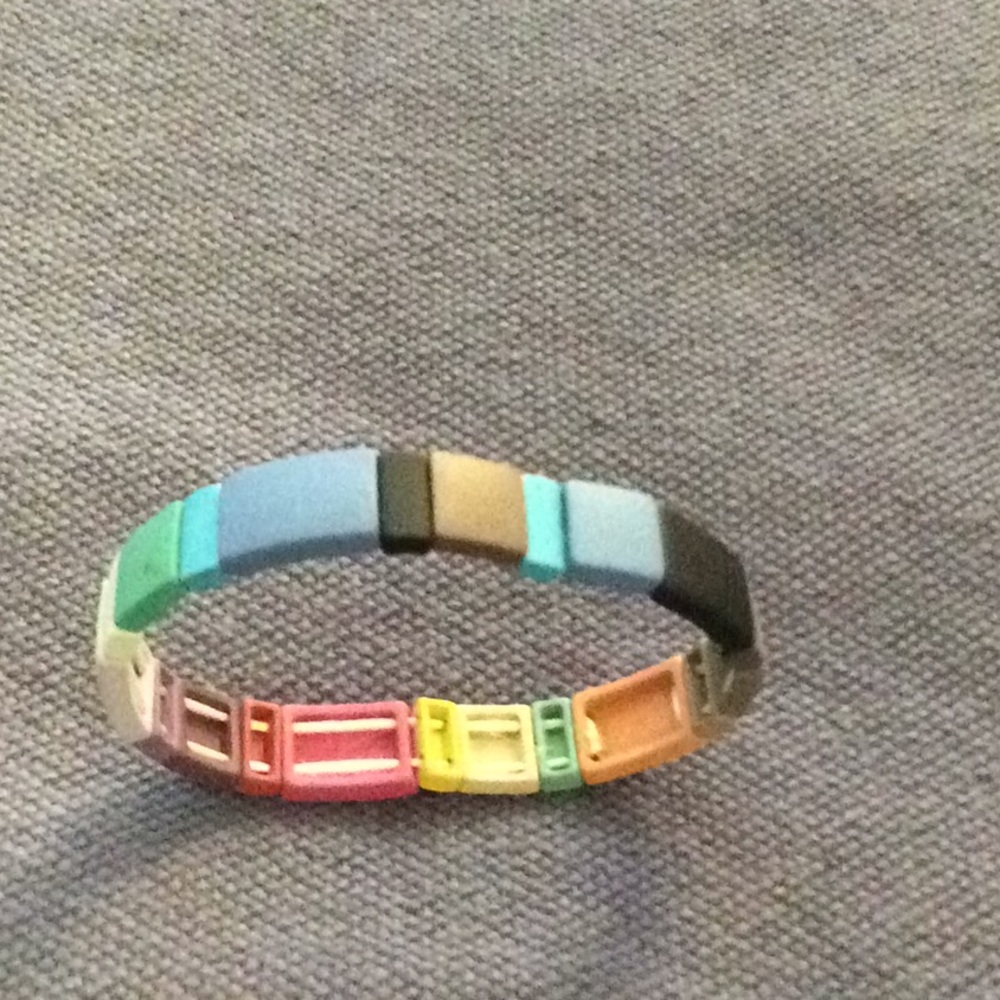 Stretch Tile Bracelet.Multi Colored - image 2